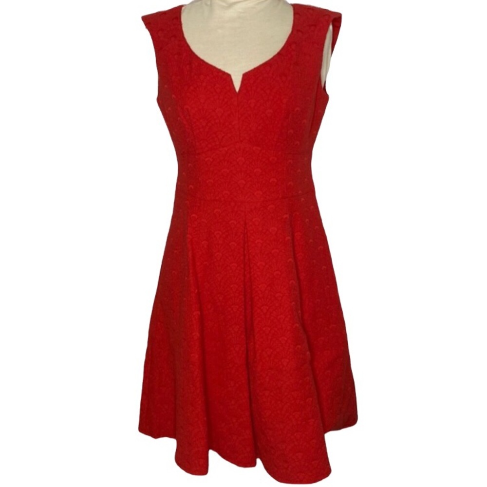 Nanette Lepore Red Cotton Dress size 8